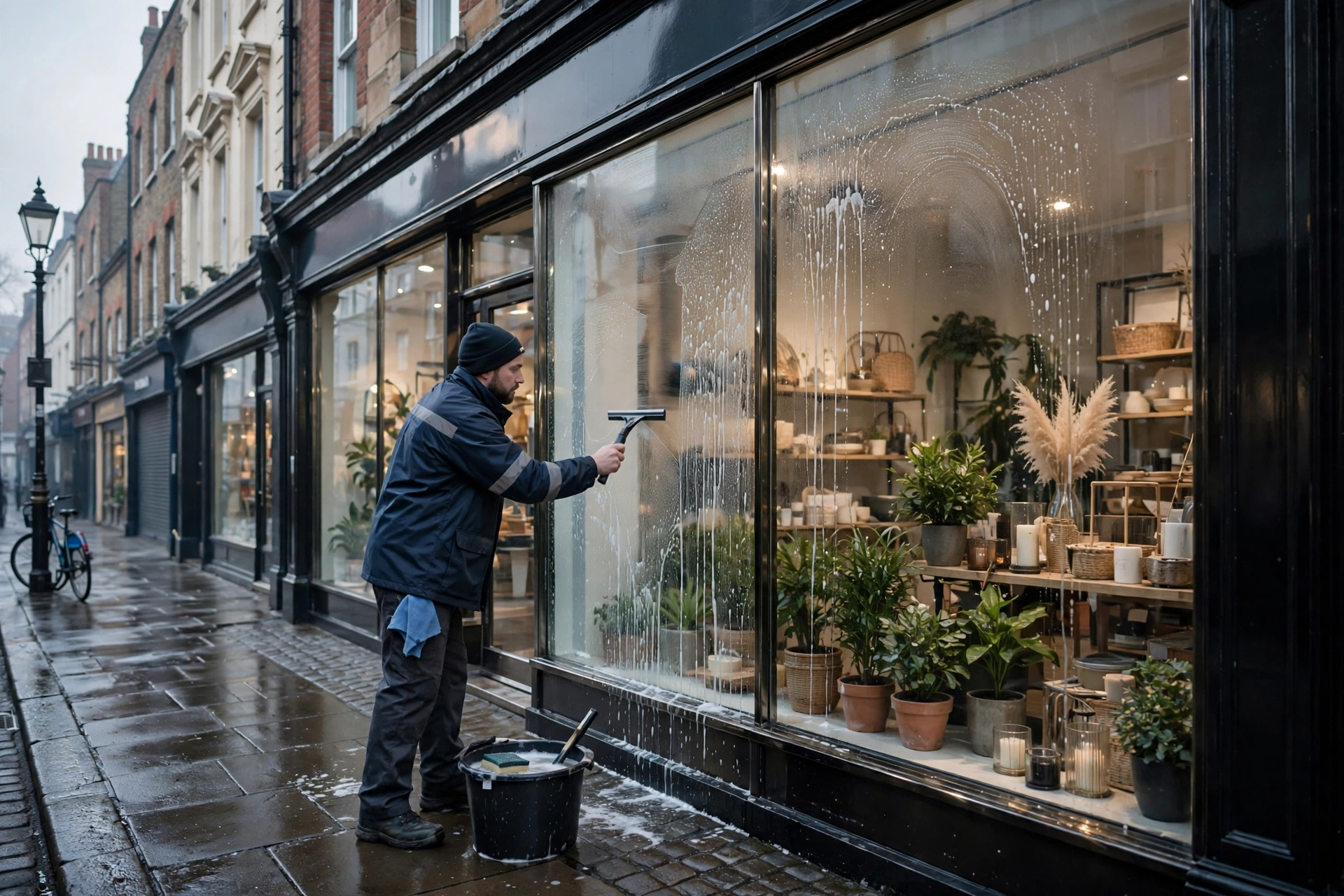 Shop front window cleaning Stoke-on-Trent